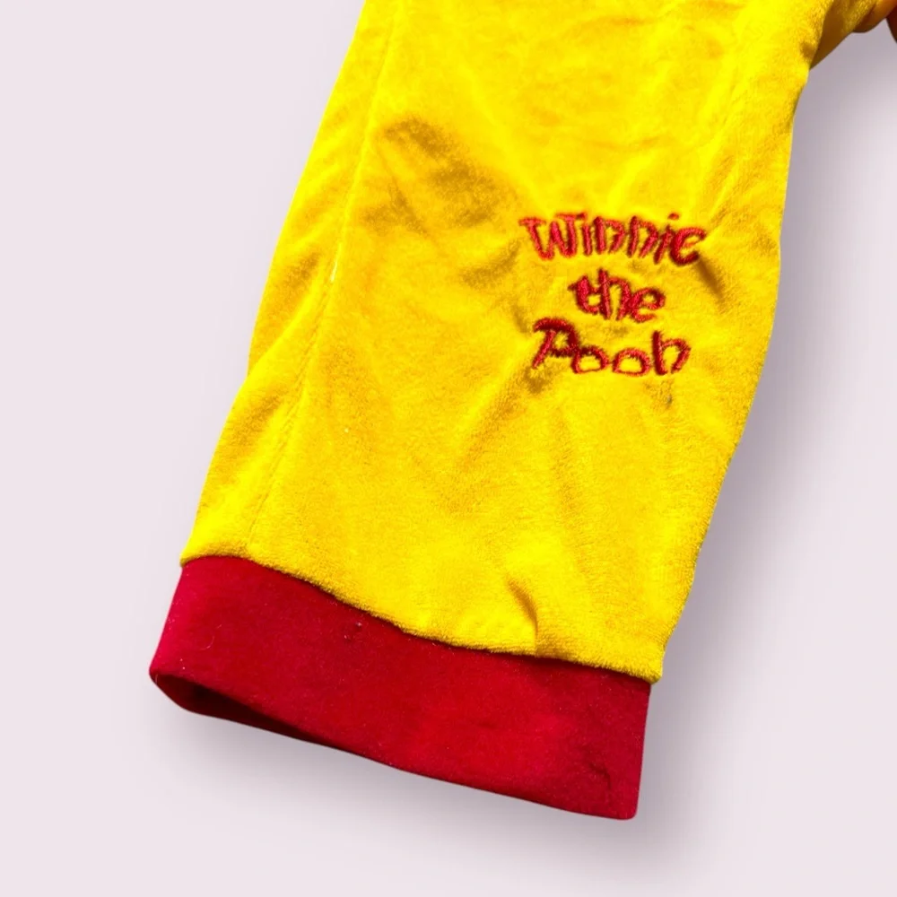 Baby Disney Winnie the Pooh Red and Yellow Onsie Costume PJs With Hood